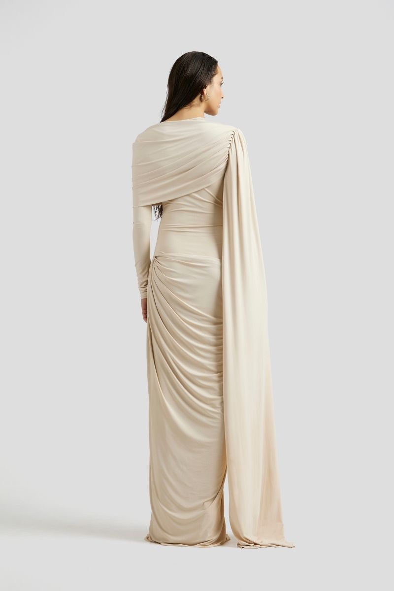 AMARA MAXI DRESS IN IVORY - CULT MIA