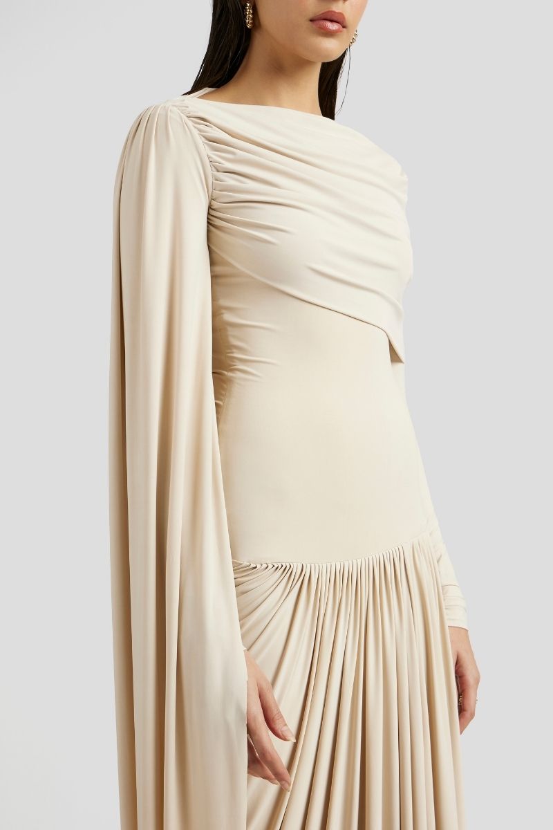 AMARA MAXI DRESS IN IVORY - CULT MIA