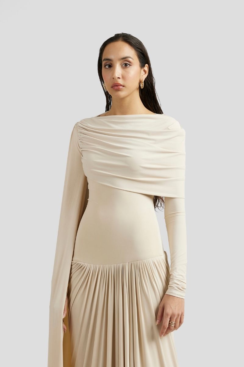 AMARA MAXI DRESS IN IVORY - CULT MIA