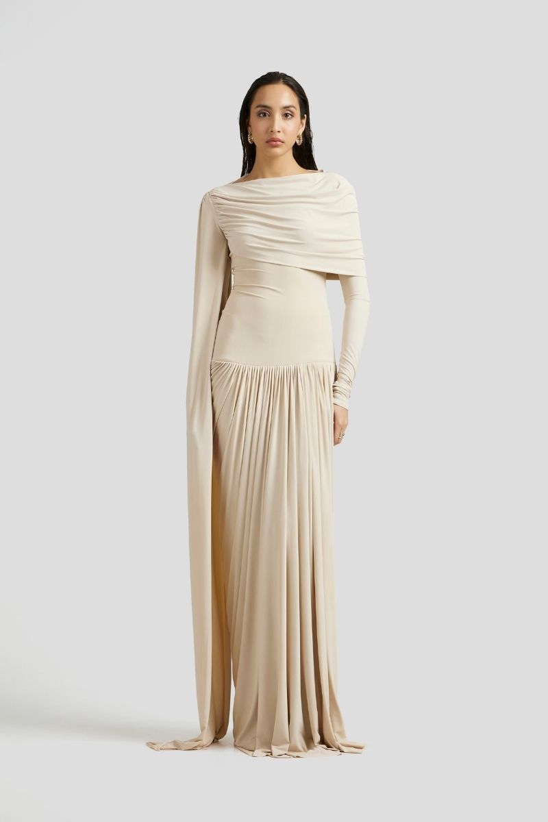 AMARA MAXI DRESS IN IVORY - CULT MIA