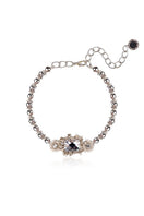 Aidan & Ice Aria pearl and crystal choker necklace featuring elegant pearls and sparkling crystals on a delicate silver chain.