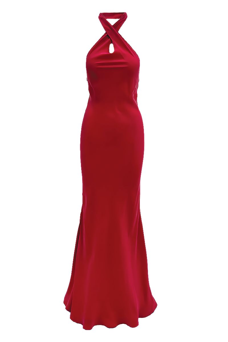 CILLA SLIP DRESS IN ROUGE - CULT MIA