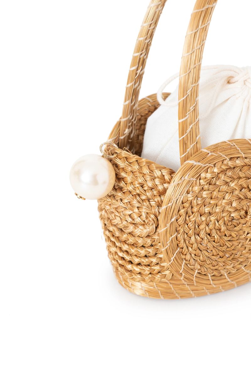 MINI GOLDEN GRASS PEARLS HANDBAG - CULT MIA