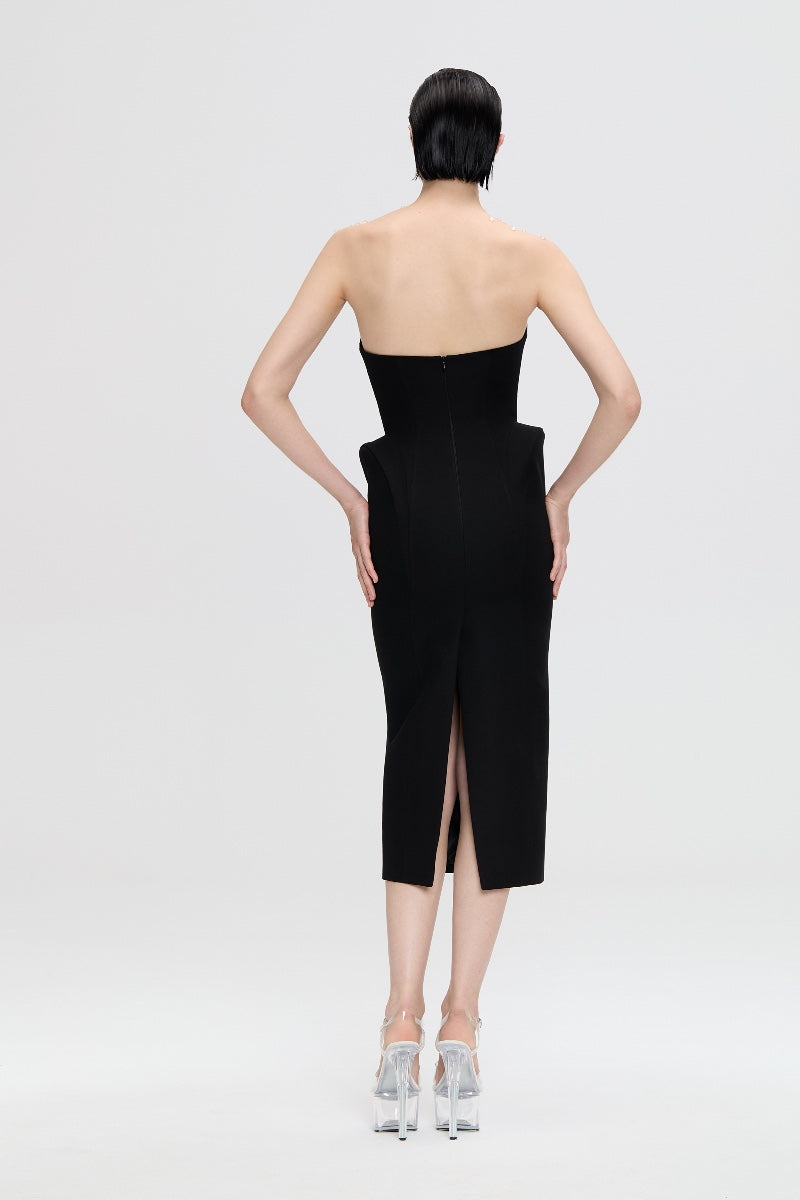 ALLEGRA DRESS IN BLACK - CULT MIA
