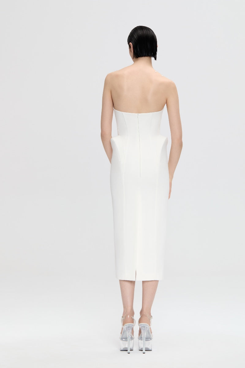 ALLEGRA DRESS IN WHITE - CULT MIA