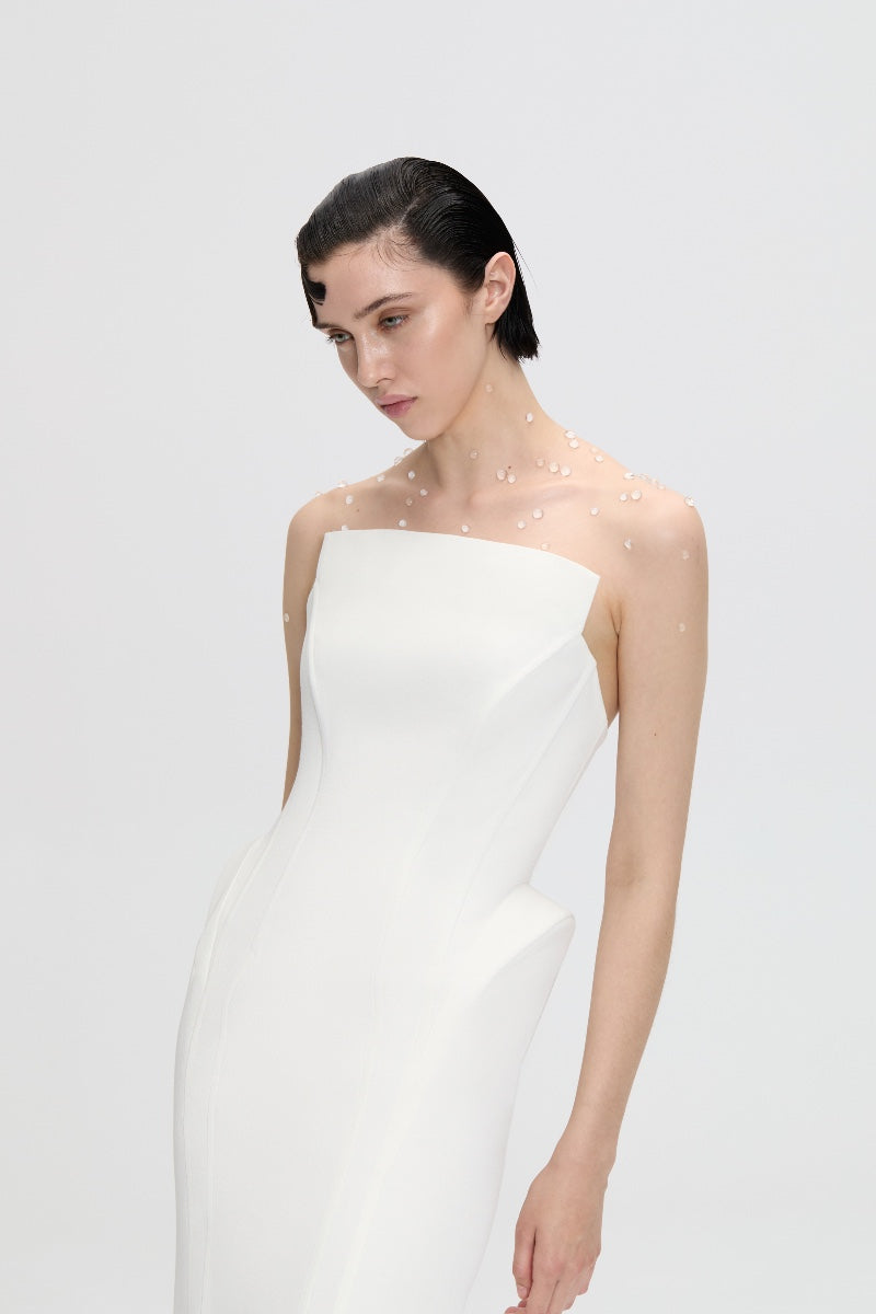ALLEGRA DRESS IN WHITE - CULT MIA