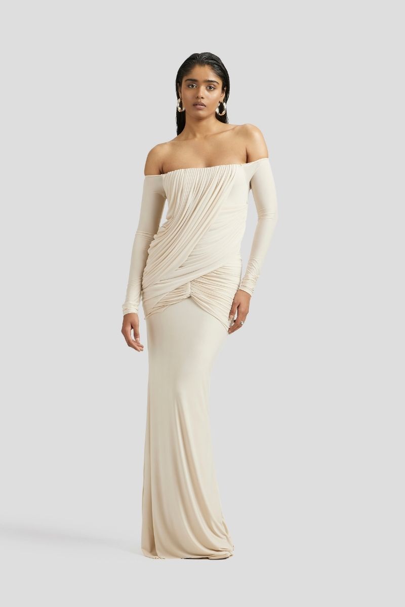 JANE MAXI DRESS IN IVORY - CULT MIA