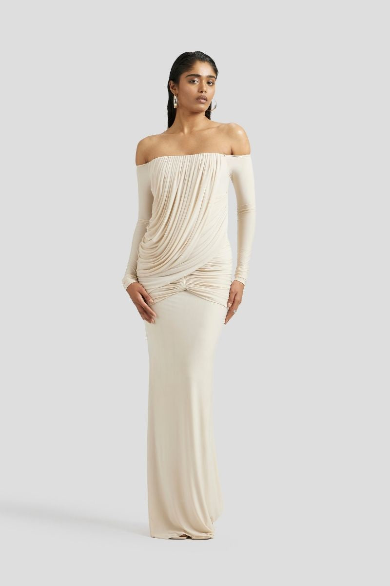 JANE MAXI DRESS IN IVORY - CULT MIA