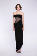 Elegant NIGHT BLOOM MAXI DRESS by TONYY featuring flowing fabric and floral design, perfect for formal occasions.