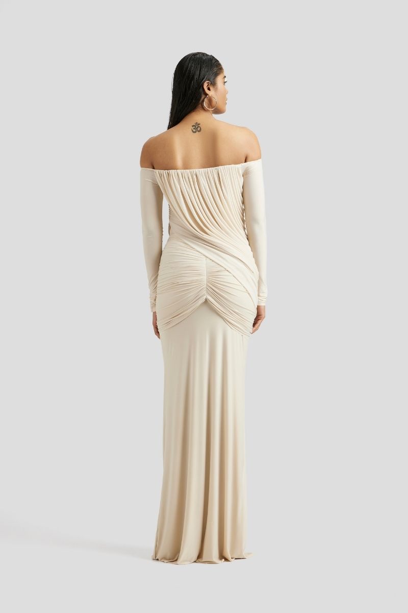 JANE MAXI DRESS IN IVORY - CULT MIA