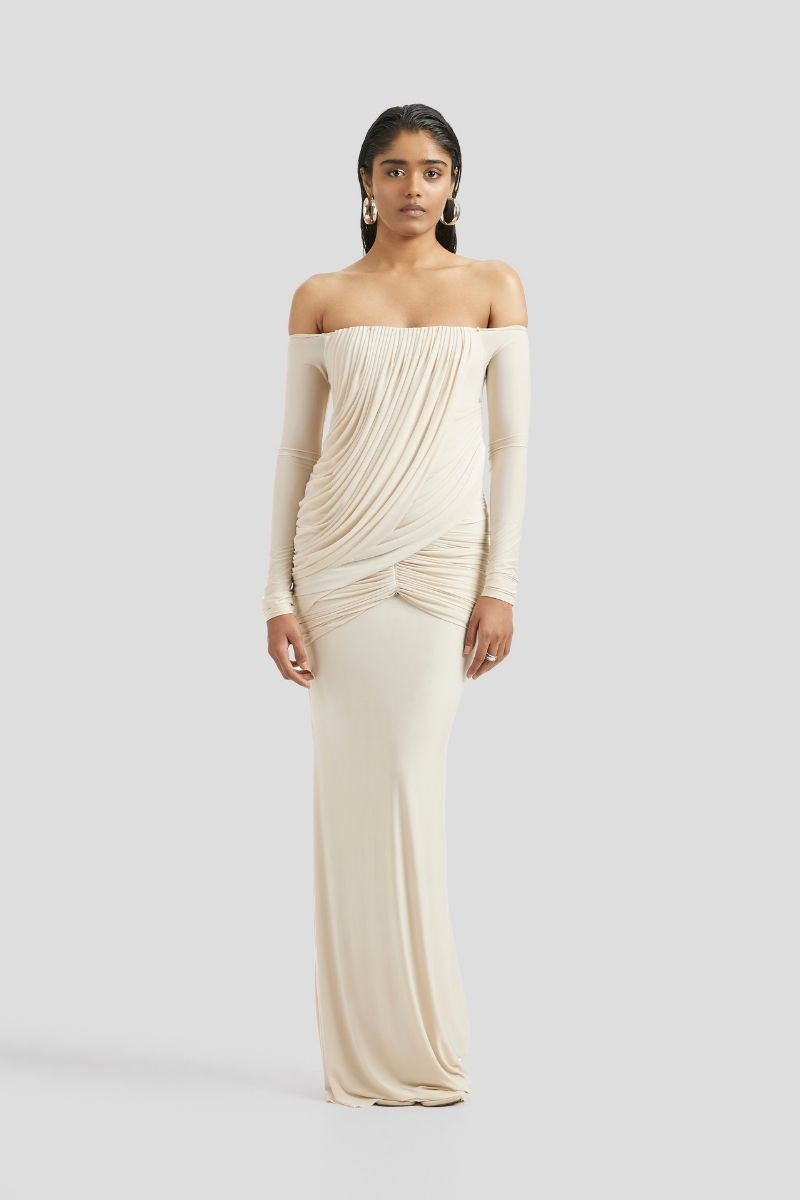 JANE MAXI DRESS IN IVORY - CULT MIA