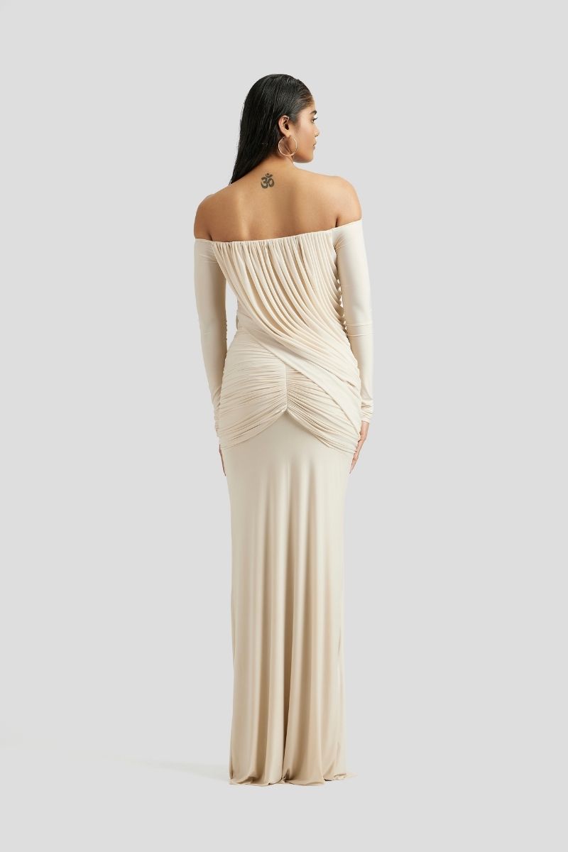 JANE MAXI DRESS IN IVORY - CULT MIA