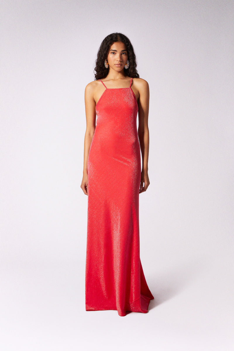 LUNA DRESS IN RED