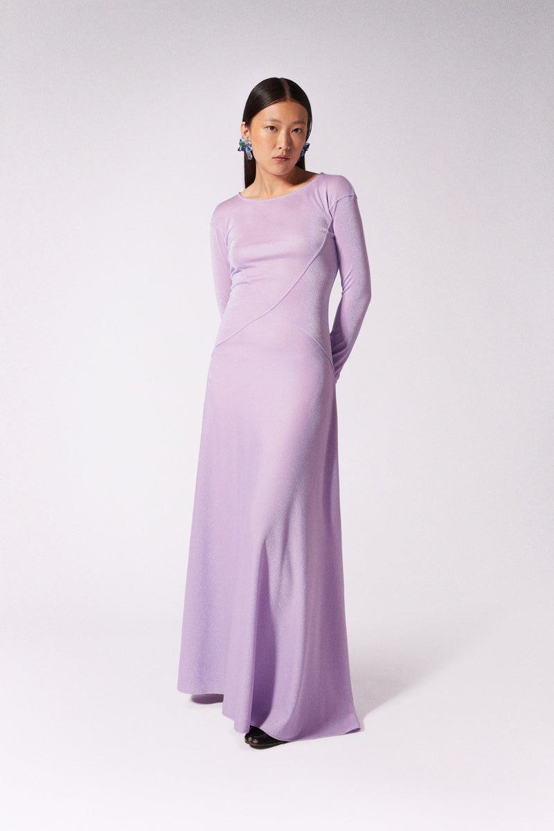 JULS DRESS IN LUREX LILAC