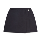 Charcoal La Granni Centimos mini skirt with a fitted silhouette, stylish and versatile for casual or dressy outfits.