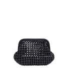 Black leather clutch by Adriana Castro, LA POPA LEATHER in black, with a sleek, minimalist design and subtle brand detailing.