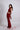 GAIA CHERRY RED CUT-OUT DRAPED MAXI DRESS - CULT MIA