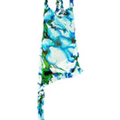 Suncillo Lucia multicolor mini dress with vibrant patterns and a stylish fit, displayed on a hanger against a plain background.