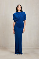 Deme By Gabriella Judy cobalt blue co-ord set featuring a stylish matching top and pants, perfect for casual or semi-formal wear.