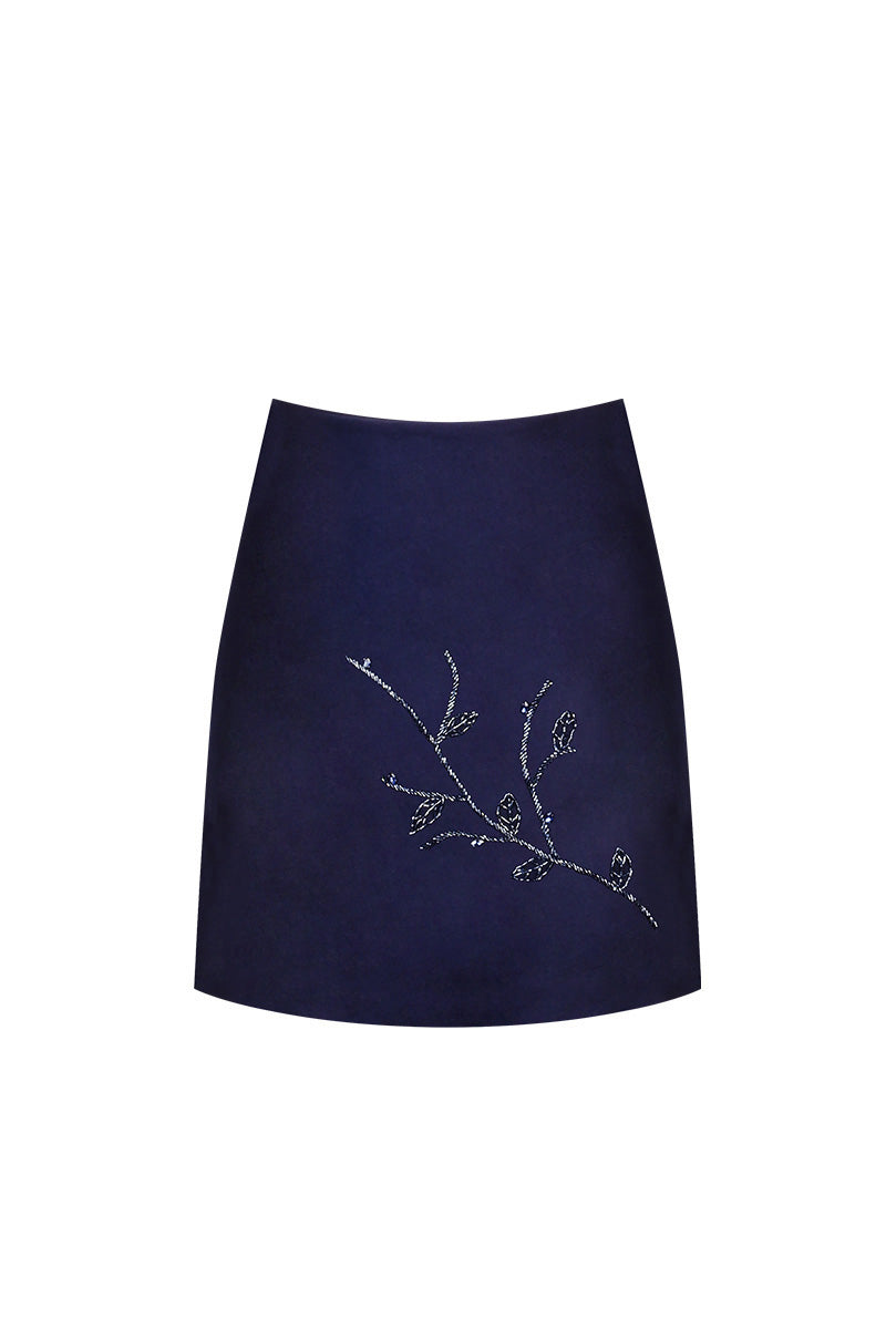 BAYLEAF SKIRT IN NAVY - CULT MIA