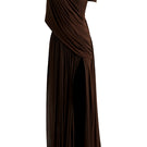 Deme By Gabriella Sparrow gown featuring elegant fabric, flowing design, and intricate detailing on a neutral background.