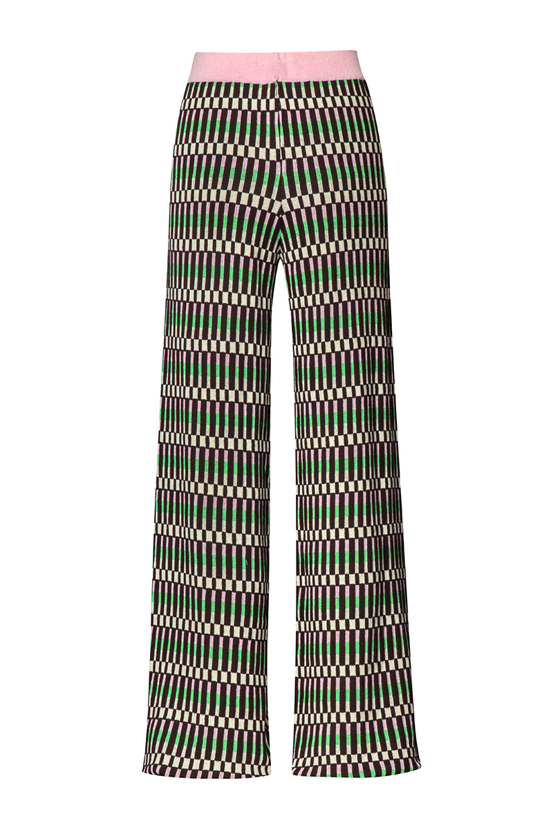 Baobab KINA pants in Disco Rosa color, featuring stylish, comfortable pants with a vibrant pink shade and modern design.