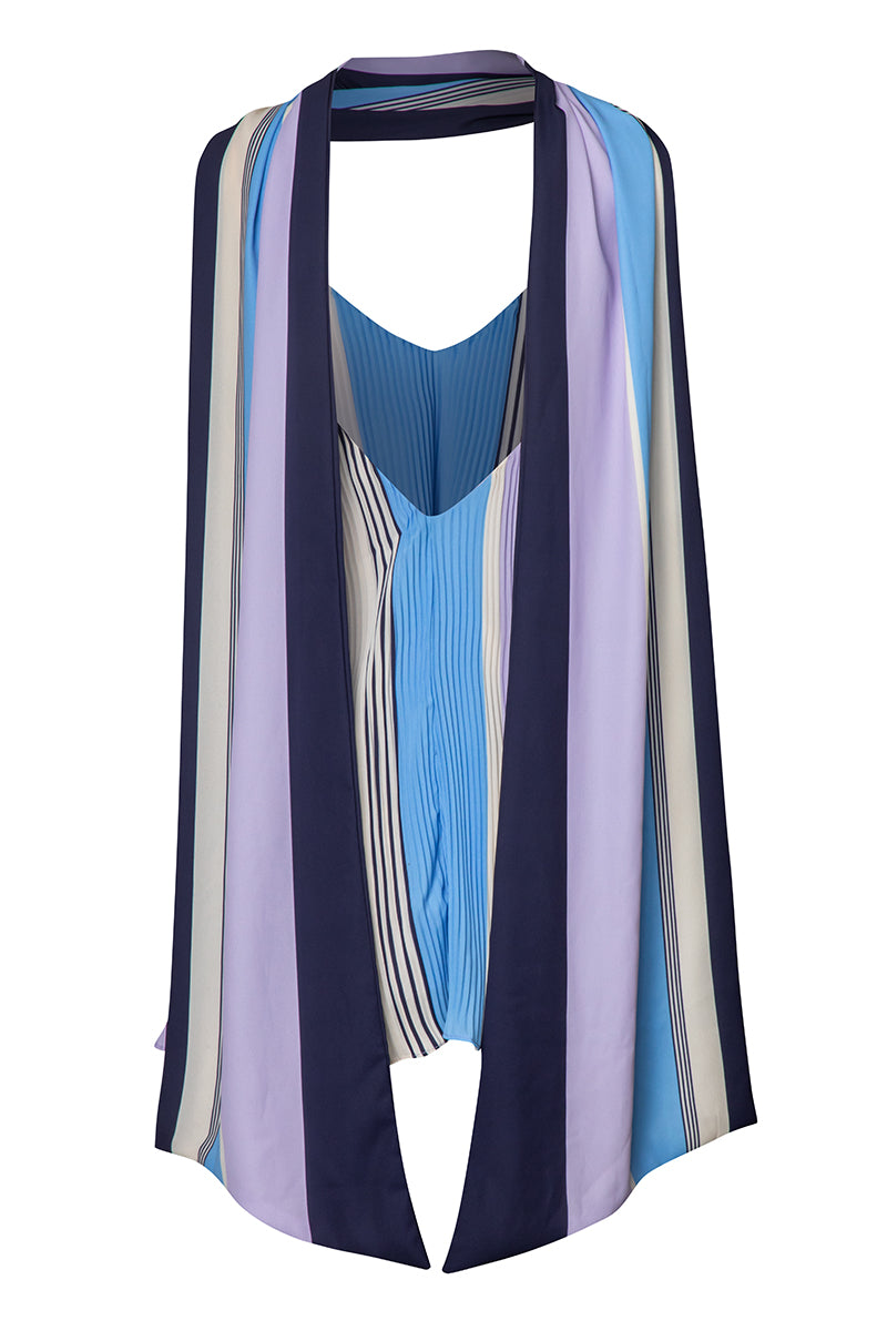 Baobab Danielle top in Notte Lila featuring a stylish purple blouse with a relaxed fit and long sleeves.