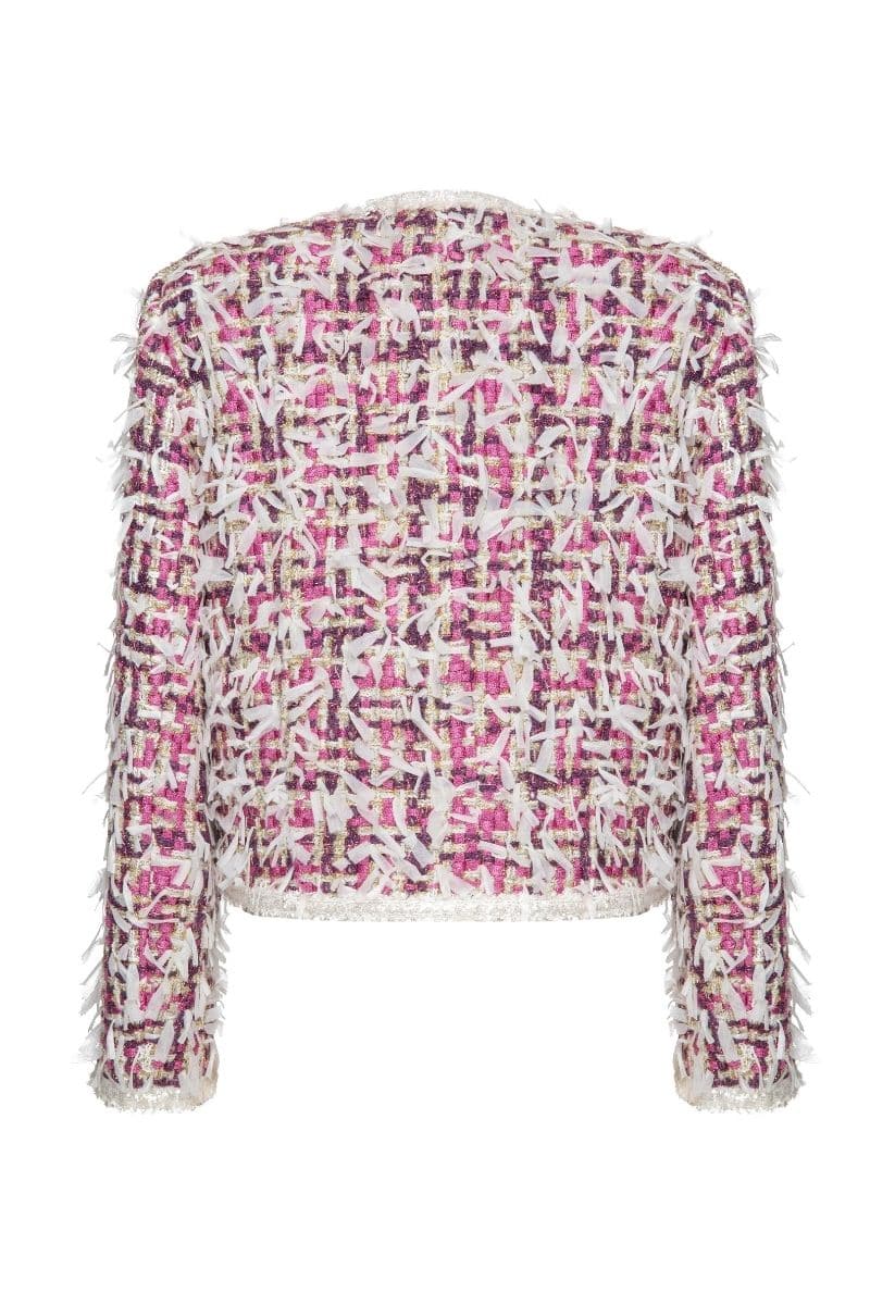 VINTAGE WHITE MULTICOLOR JACKET - CULT MIA