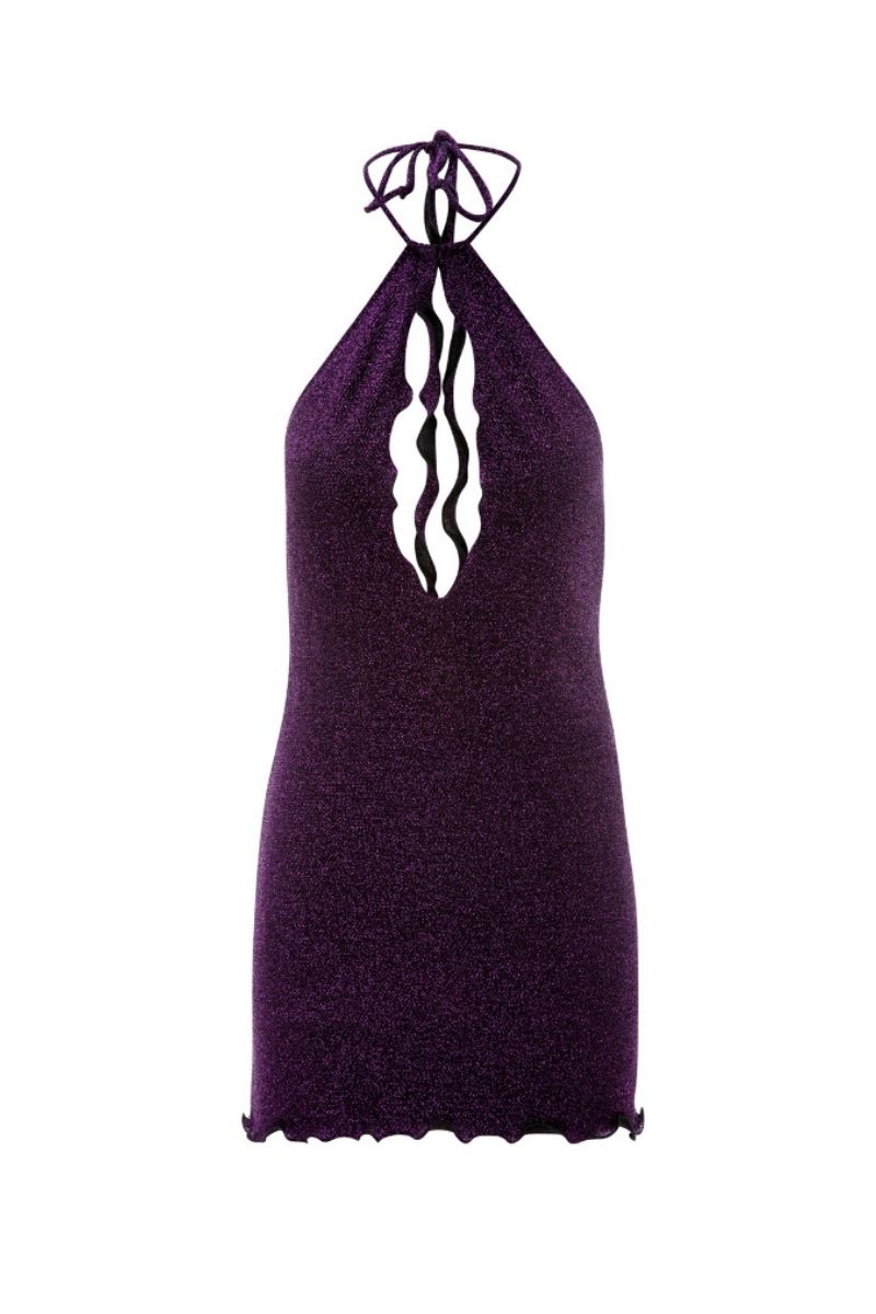 PAOLA DRESS IN PURPLE - CULT MIA