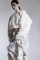 Blikvanger Milky Floral Bolero jacket with delicate floral pattern and lightweight fabric, perfect for layered summer style.