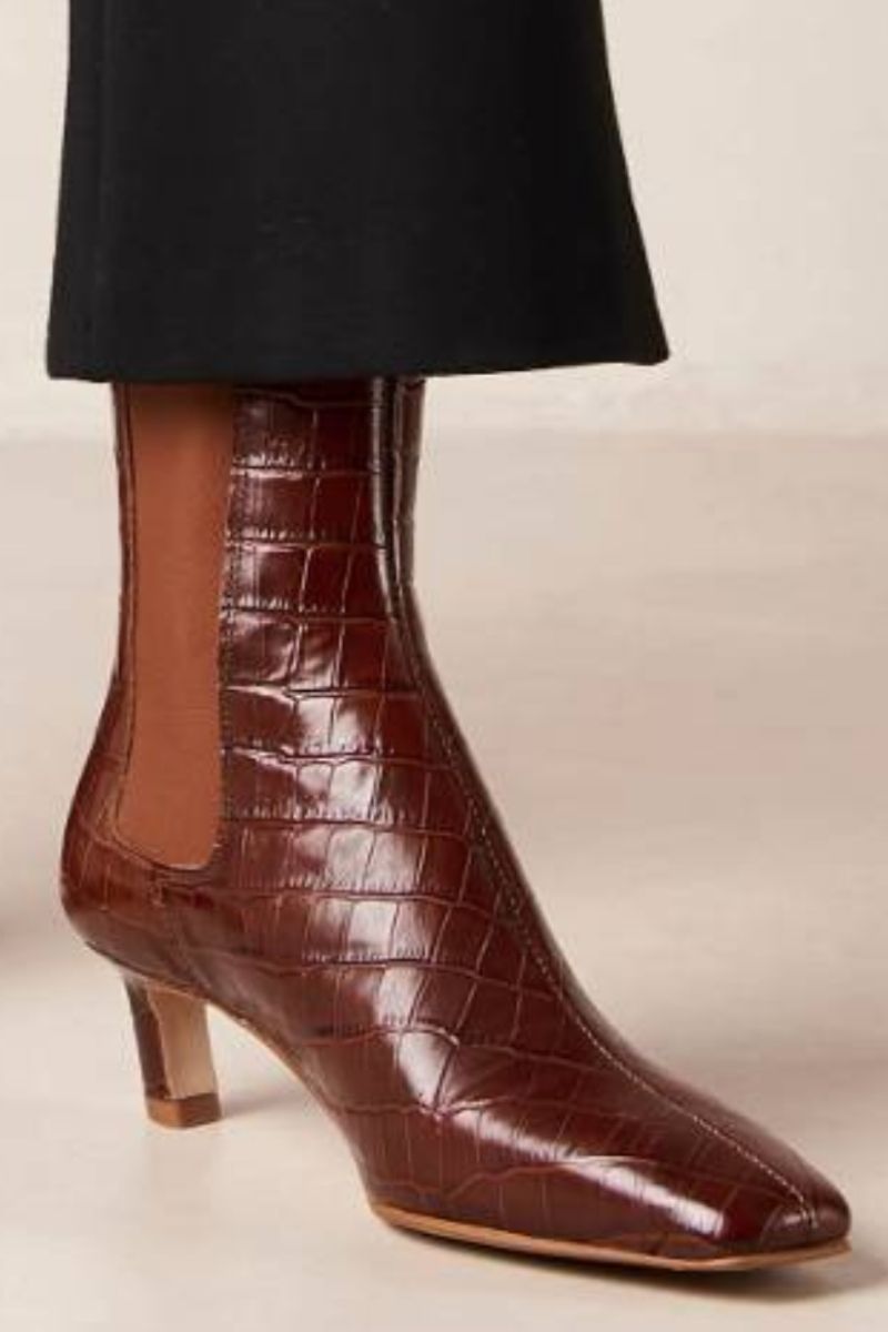 KALEO ALLI BROWN LEATHER ANKLE BOOTS - CULT MIA