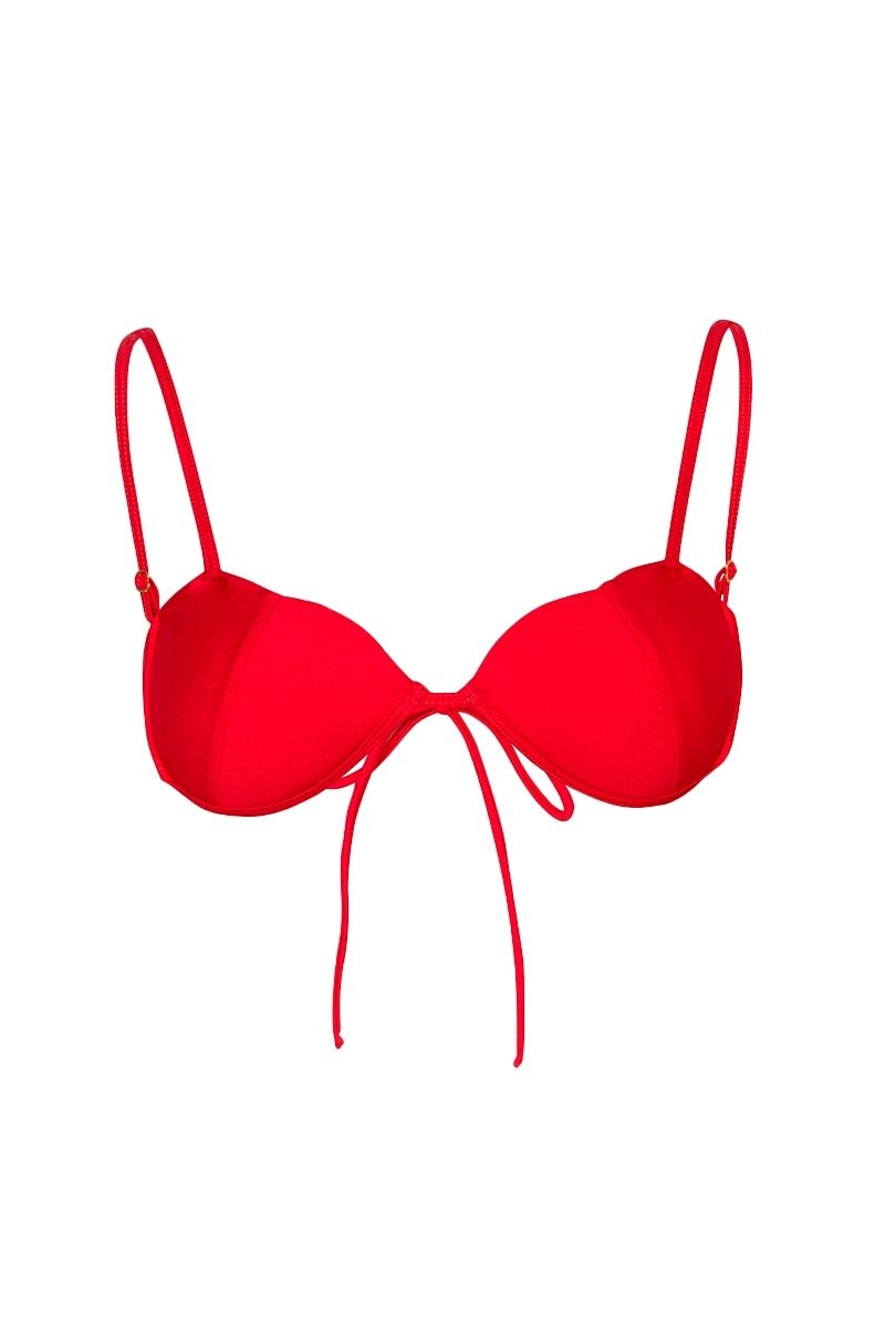 MON CHERRY TOP AND BANES BOTTOM BIKINI IN CHERRY - CULT MIA
