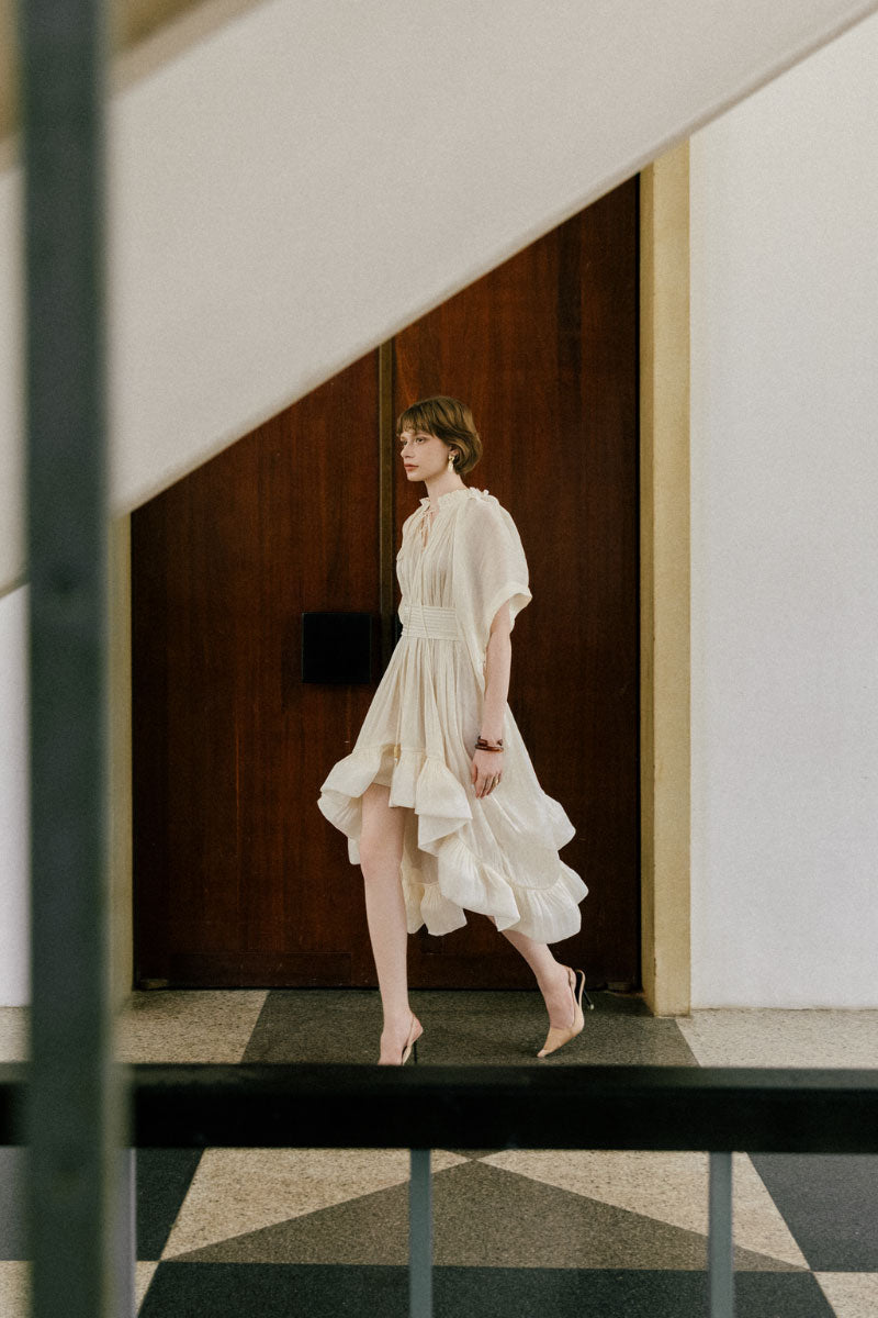 White Plan Gabriella Dress mini dress, stylish sleeveless design with a fitted silhouette, perfect for casual or semi-formal occasions.