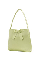 Mint ribbon bow top handle handbag by Chictopia with a stylish bow detail and elegant design.
