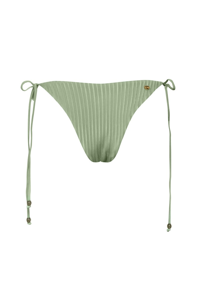 Baobab Kaia bikini bottom in jade green, featuring a stylish cut and smooth fabric, perfect for beachwear and swimwear fashion.
