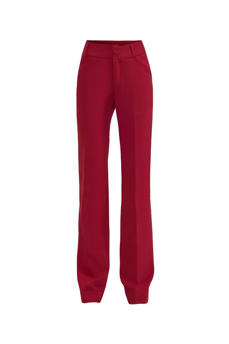 RED CREPE PANTS