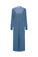 Blue Dortmund dress by Lekieu, stylish maxi dress with flowing fabric and elegant design, perfect for casual or semi-formal wear.