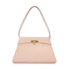 VIKELE STUDIO pink Stephanie top handle bag with sleek design and soft leather finish, perfect for stylish everyday use.