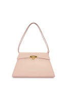 VIKELE STUDIO pink Stephanie top handle bag with sleek design and soft leather finish, perfect for stylish everyday use.