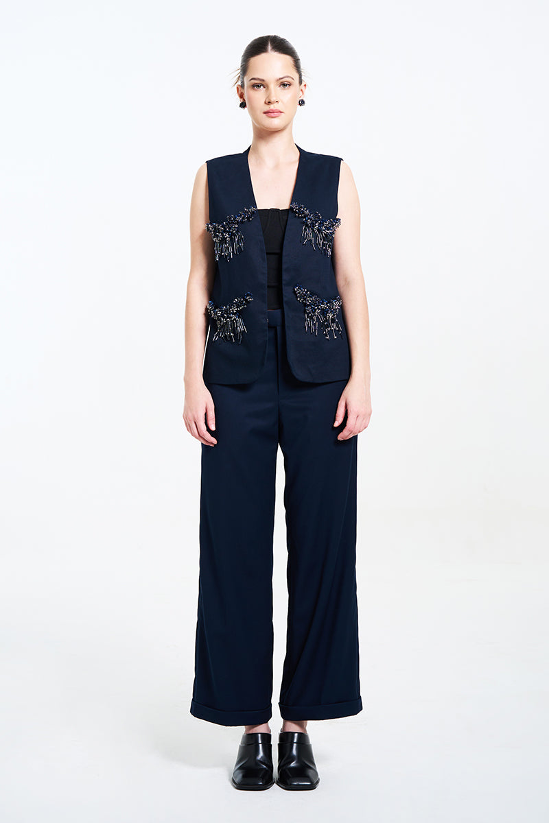 GILET ALORA BLEU MARINE