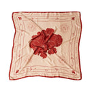 Señorita Luisa scarf in vibrant red, soft fabric with elegant drape, perfect for adding a stylish touch to any outfit.