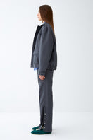 Gray ColoReve sweat pants shown on a model, featuring a relaxed fit and comfortable waistband for casual wear.