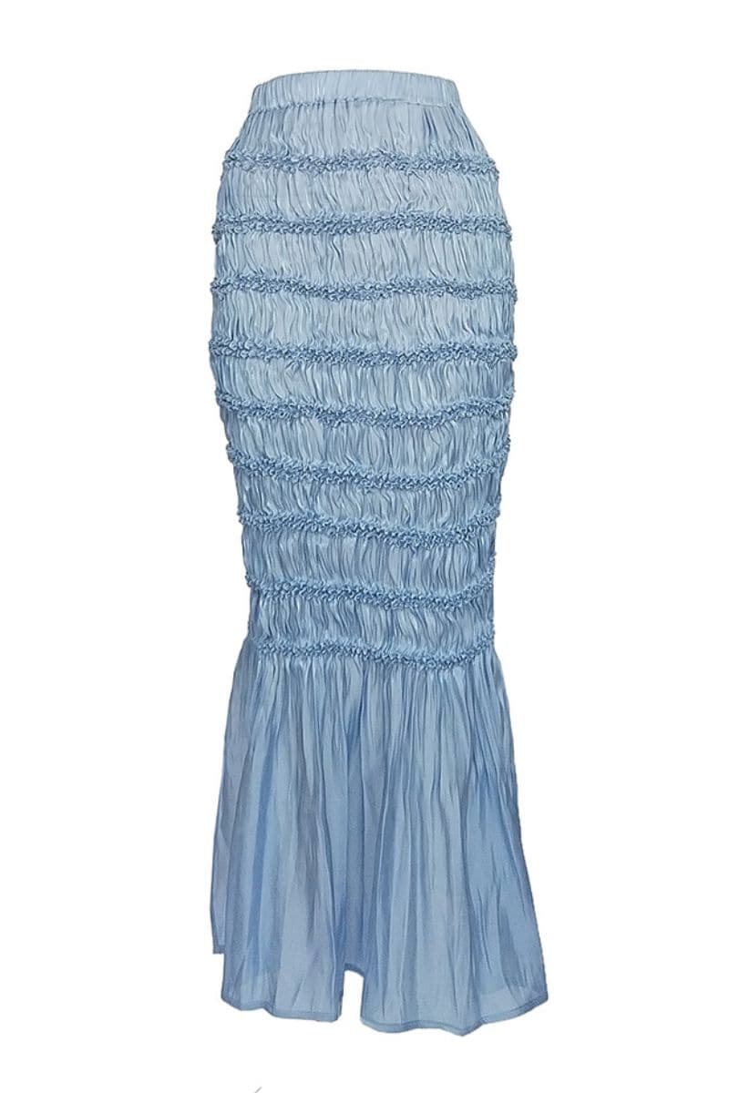 JULIA BLUE SHIBORI SLIT MIDI SKIRT - CULT MIA