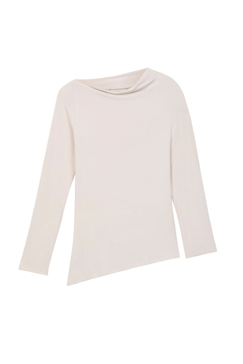 MODAL ASYMMETRIC KNIT TOP - CULT MIA