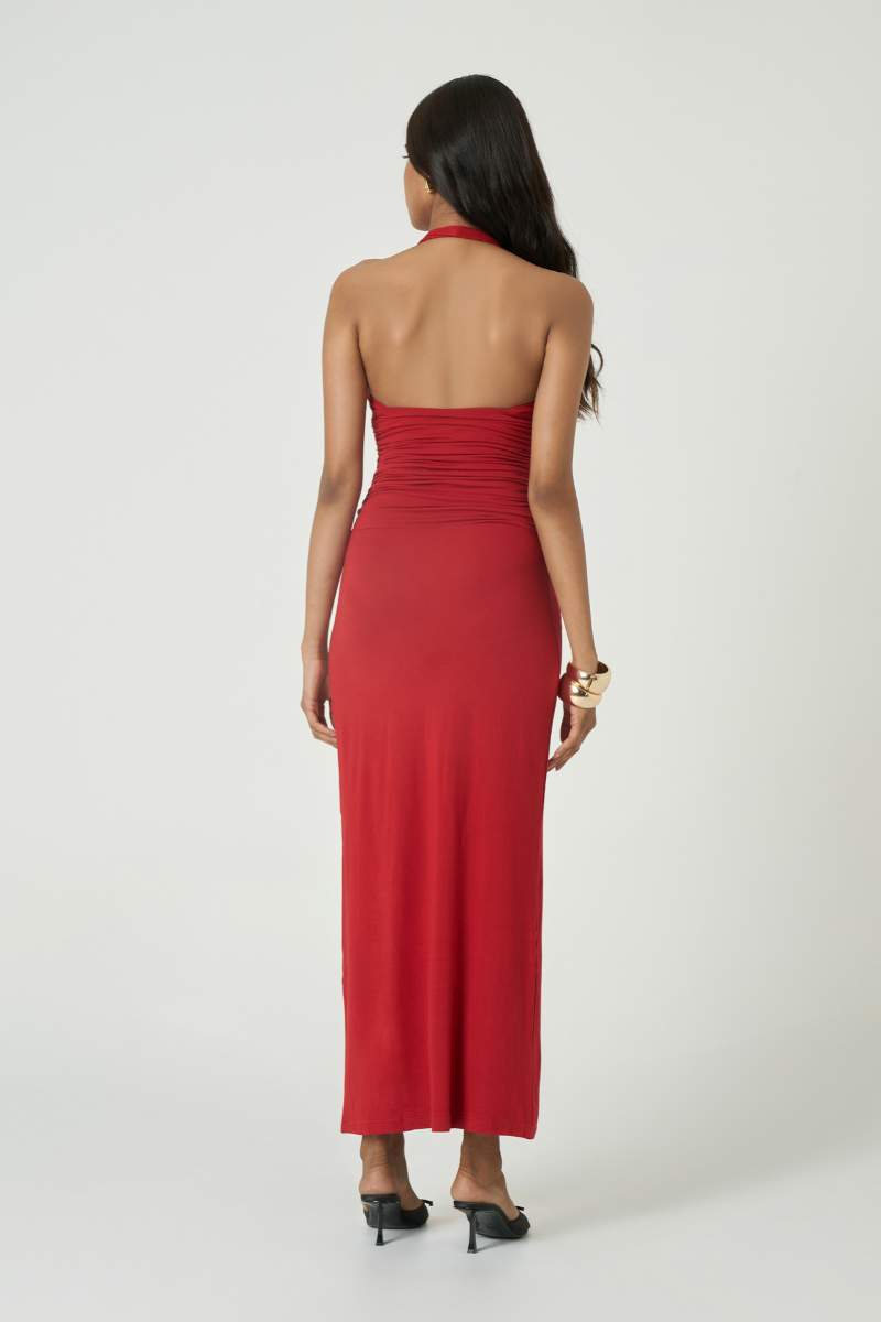 GARDA MAXI DRESS IN CHERRY | CULT MIA | Summer Away GARDA MAXI DRESS IN CHERRY | CULT MIA | Summer Away