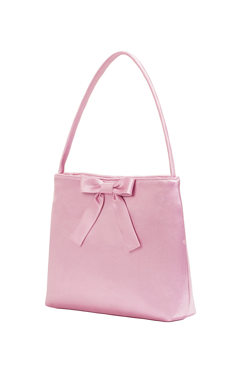 RIBBON BOW HANDBAG IN PINK - CULT MIA