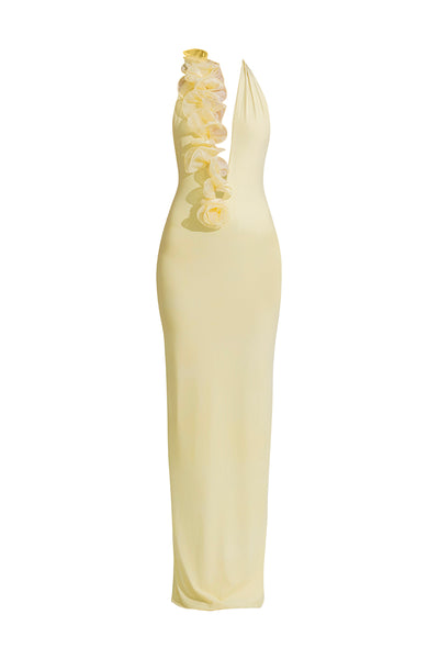 Deme by Gabriella Adela Butter Yellow Maxi Dress | Cult Mia