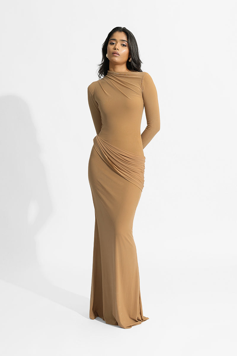 OLGA TAN MAXI DRESS - CULT MIA