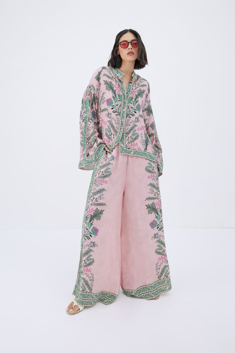 Raishma Ariyah shirt displayed flat, showing the stylish design, fabric texture, and detailed stitching of this fashionable shirt.