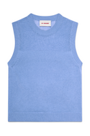 Light blue La G Top by La Granni, stylish women's blouse with a relaxed fit, shown on a model.